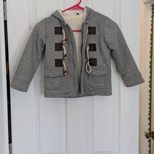 Toddler 2T/3T Gray Hooded Jacket